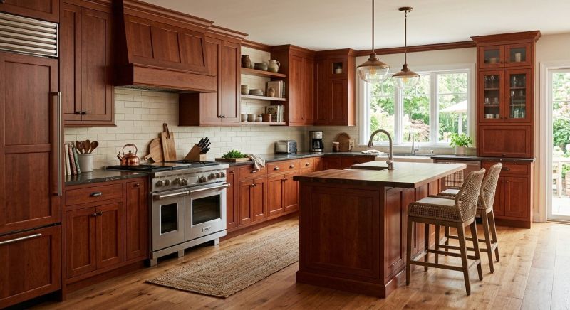 Cherry Cabinet Remodeling in Alpharetta, GA