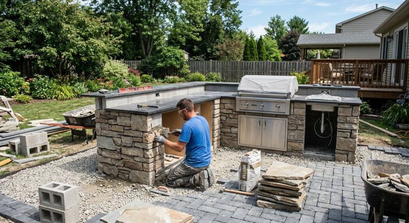 Outdoor Kitchen Construction in Conroe, TX