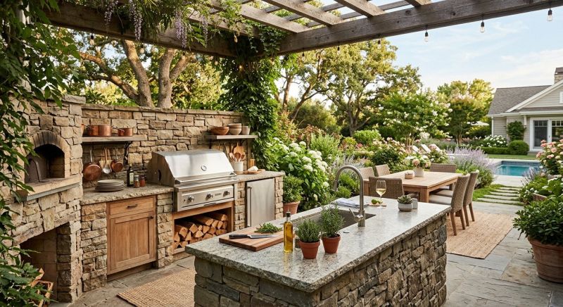 Outdoor Kitchen Construction in Conroe, TX