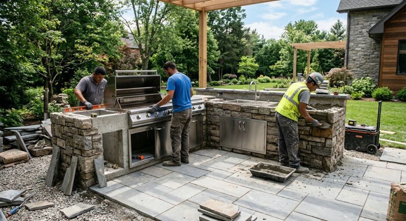 Outdoor Kitchen Installation in Napa, CA