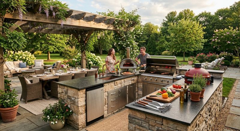Outdoor Kitchen Remodeling in Conroe, TX